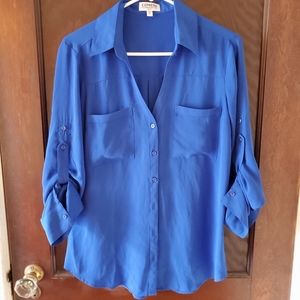 Royal blue slim fit portofino